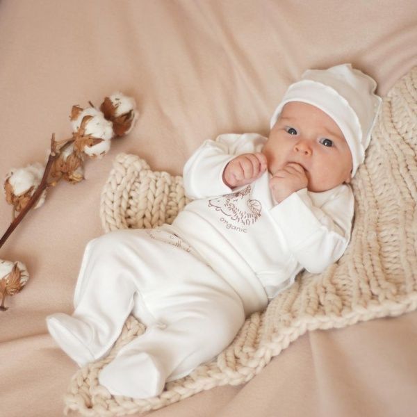 Ползунки Minikin 62 молочный 183080356 