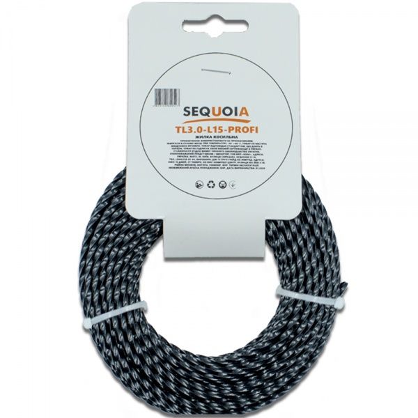 Леска для мотокосы SEQUOIA TL3.0-L15-PROFI