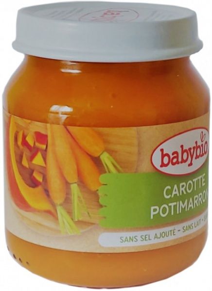 Пюре Babybio органическое из моркови и китайского тыквы 130 г 51042 