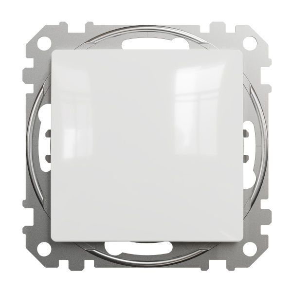 Переключатель проходной одноклавишный Schneider Electric Sedna Design без подсветки 10 А 250В белый SDD111106