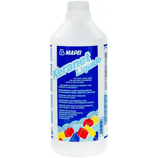 Средство Mapei Keranet для очистки от высолов, цементных, известковых, масляных пятен и других загрязнений 900 мл