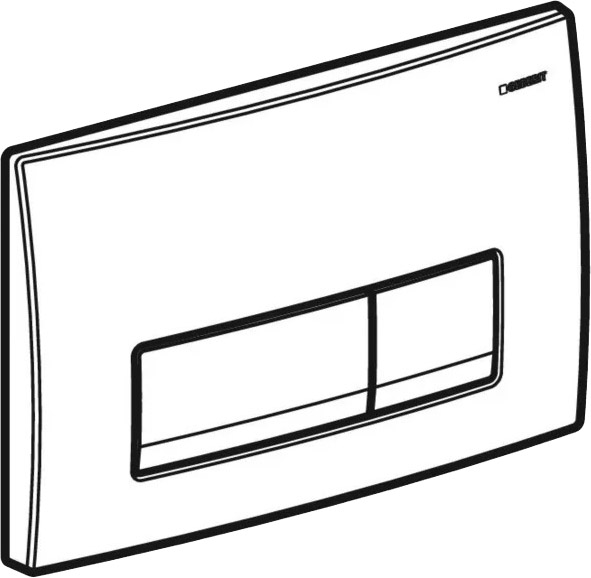 Кнопка смыва Geberit Delta50 Чорний RAL 9005 (115.119.DW.1)