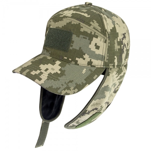 Кепка Expert ® тактична зимова з вушками та пропиткою 58 піксель