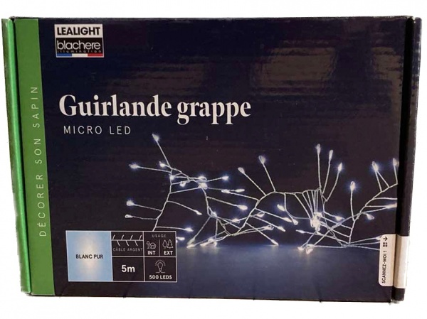 Электрогирлянда Blachere светодиодная (LED) 500 ламп 5 м 