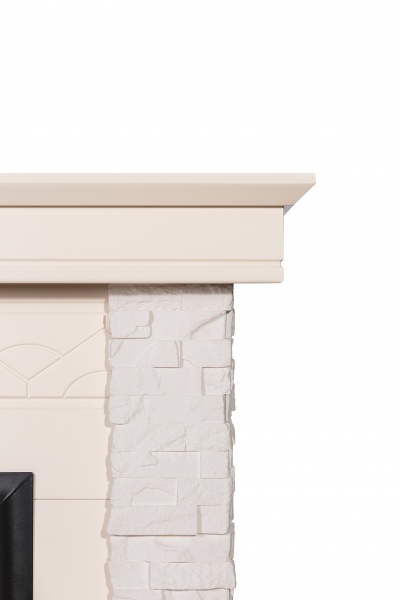 Камінокомплект ASTRA FLAME Честер white + HORTON BLACK