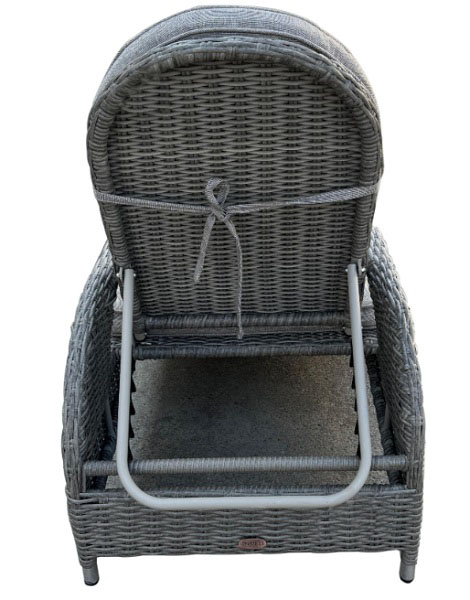 Шезлонг Bella Vita из искусственного ротанга Барри 64x168 см