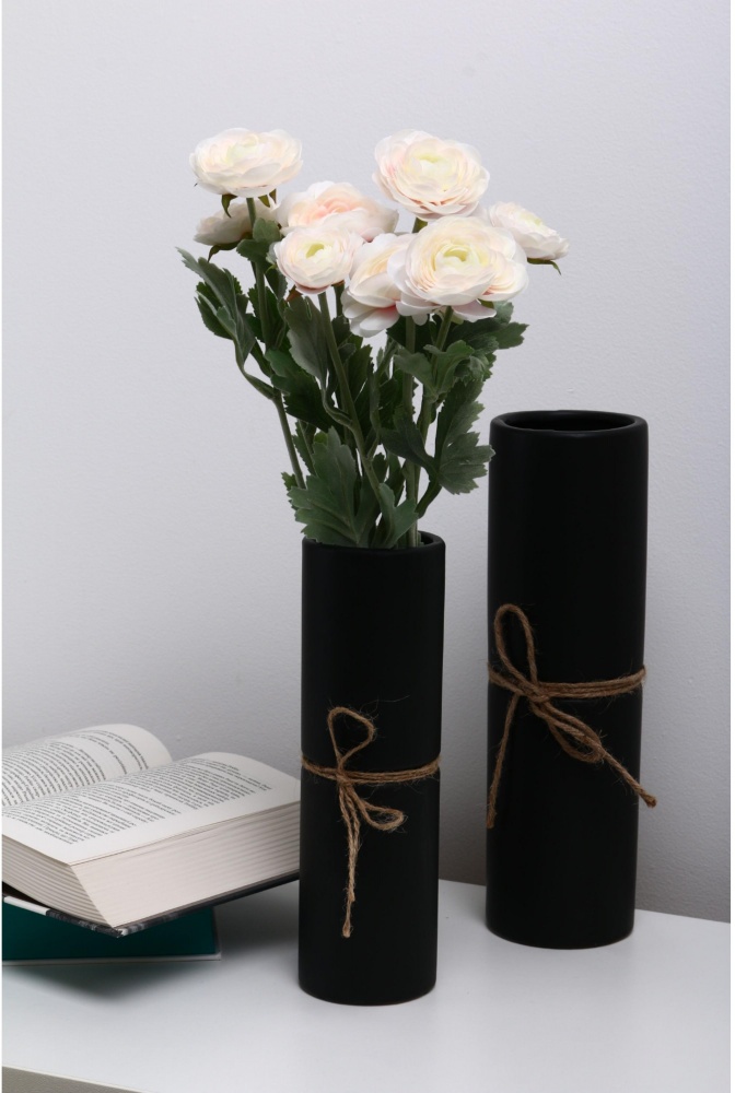 Ваза Luna Modern 26,5 см чорна