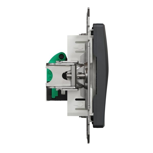Розетка комп’ютерна Schneider Electric Sedna Design RJ45 категорія 5E UTP чорний SDD114451