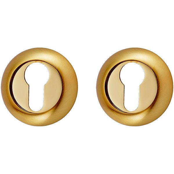 Накладка MVM E9 PZ полированная латунь/матовая латунь