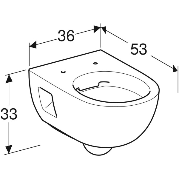 Унітаз підвісний Geberit Selnova Rimfree білий