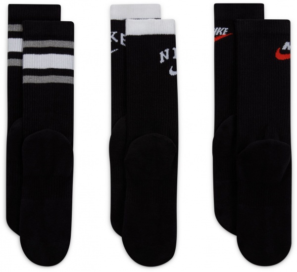 Носки Nike EVERYDAY PLUS CUSH CREW DH3415-902 р.S черный