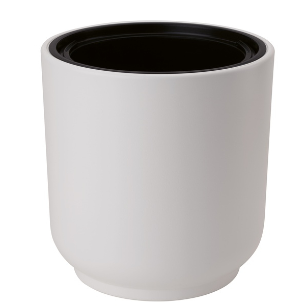 Горшок для цветов Satina 30 круглый 101 Белая 15,7 л Form Plastic — фото 1
