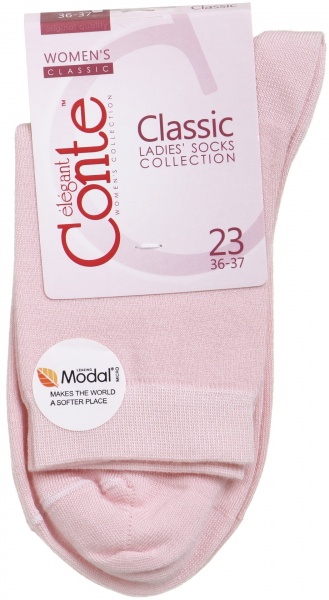 Носки женские Conte 13С-64СП Classic р. 23 светло-розовый 