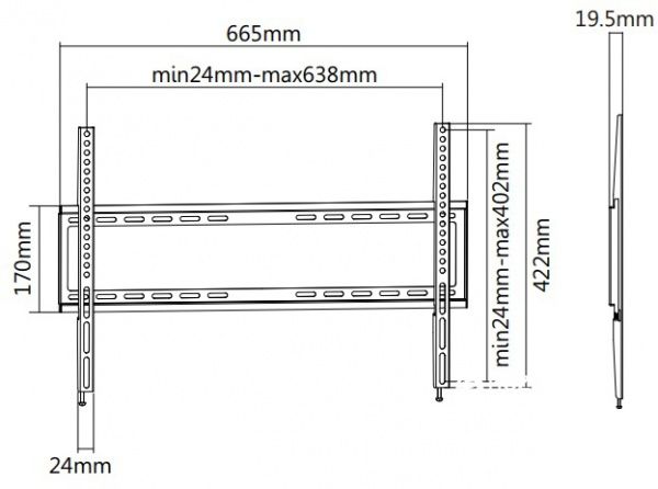 Крепление для телевизора UniBracket BZ03-60 37