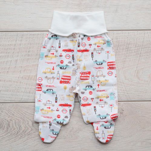 Ползунки Minikin р.62 белый с рисунком 205503 