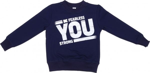 Свитшот Маленькие люди 2 р.134 синий 