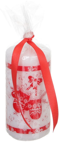 Свічка Циліндр Рукавичка біла 60х120 Pako-If