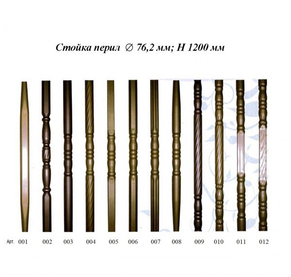 Стійка пряма 1200х76 мм