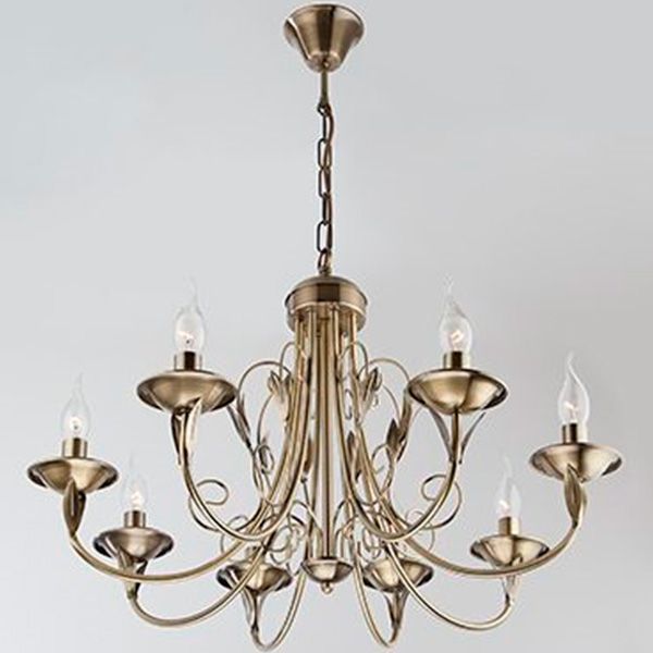 Люстра підвісна Strotskis Afina 8x60 Вт E14 антична бронза 60050/8 