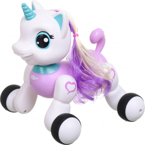 Інтерактивний робот Shantou Єдиноріжка 22.5х17х18.5 см біло-рожевий 1089A