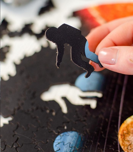 Пазл дерев'яний Сонячна система 40 см PuzzleUp 