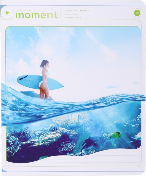 Тетрадь школьная 24 листа в линию УФ-лак в ассортименте