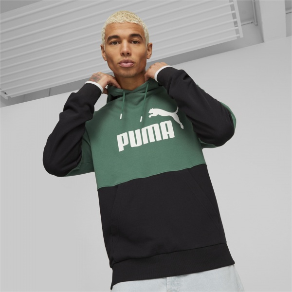 Джемпер Puma POWER COLORBLOCK HOODIE TR 67332537 р. M зеленый