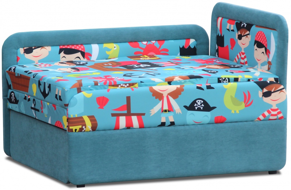 Тахта дитячий Берегиня Маріо лівий блакитний 750x970x660 мм