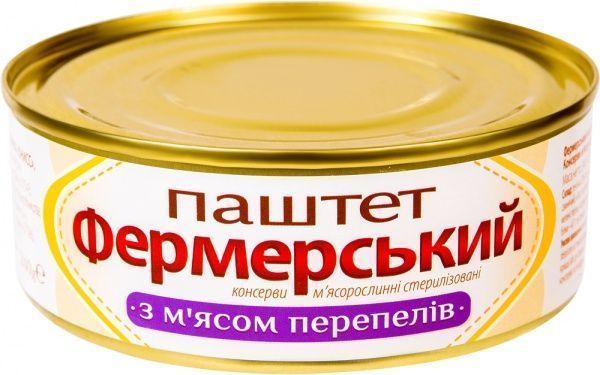 Паштет Онісс Фермерський з м'ясом перепелів 240 г