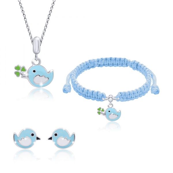 Кулон UMa&UMi Птичка голубая