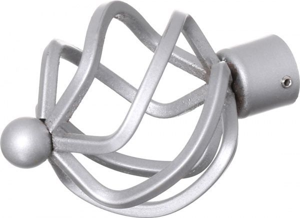 Наконечник Gardinia Ally Короб набірний d19 мм матове срібло 1 шт. 