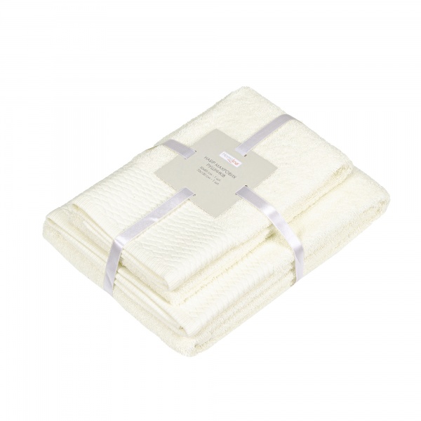 Набір рушників махрових Venice кремовий Homeline 