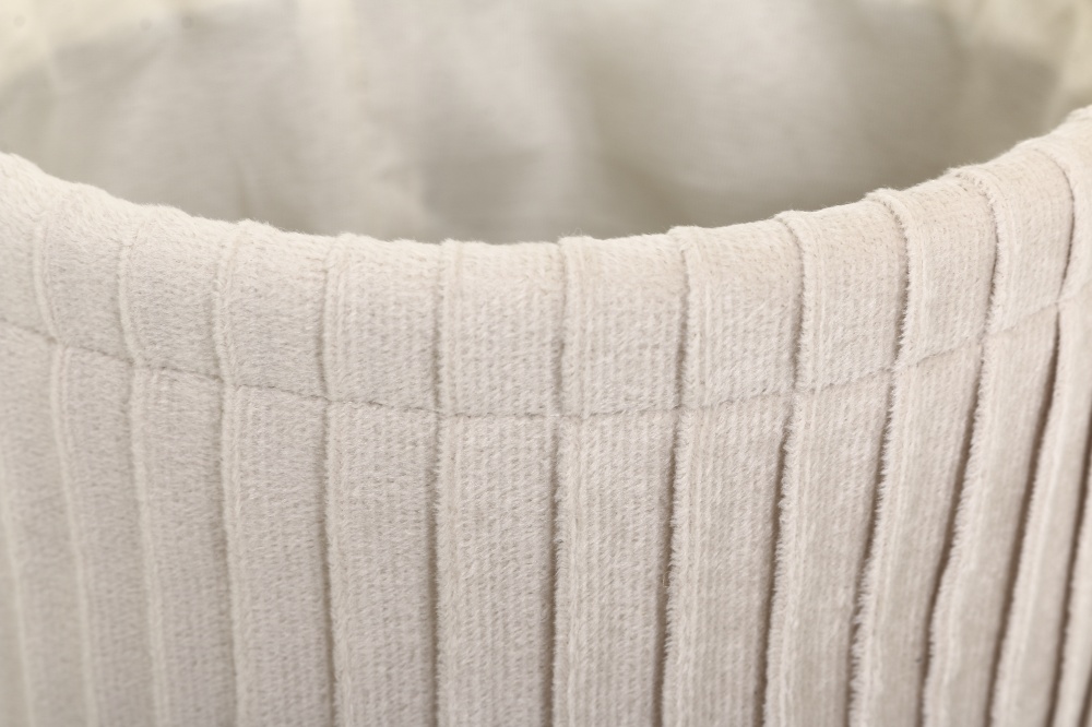 Кошик Velour круглий бежевий 16х12 см