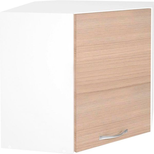 Шкаф верхний угловой МС Варшава ВУФ 60/60/60 ясень шимо светлый Грейд