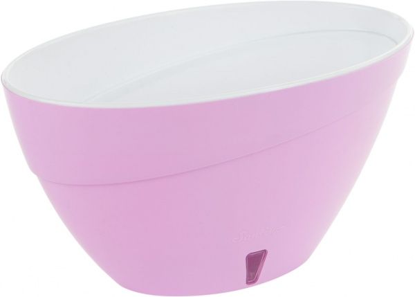 Горщик пластиковий Santino Calipso овальний 4,2л лавандовий/білий (K1 FLA-ALB) 