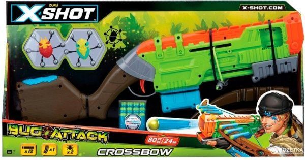 Бластер Zuru швидкострільний X-Shot Crossbow Вогонь по жукам