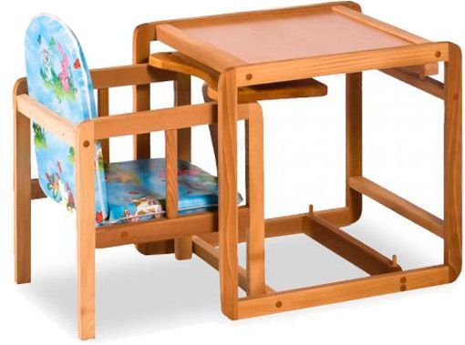 Стульчик для кормления Гойдалка Маричка столешня масив