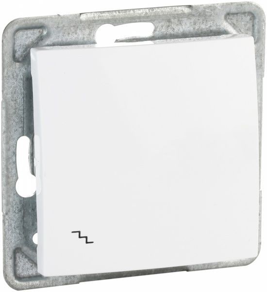 Вимикач прохідний одноклавішний Ospel Impresja без підсвітки 16 А 250В IP20 білий