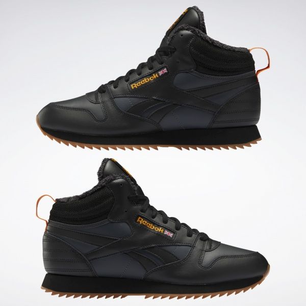 Кросівки Reebok CL LTHR MID RIPPLE FV9309 р.UK 8,5 чорний