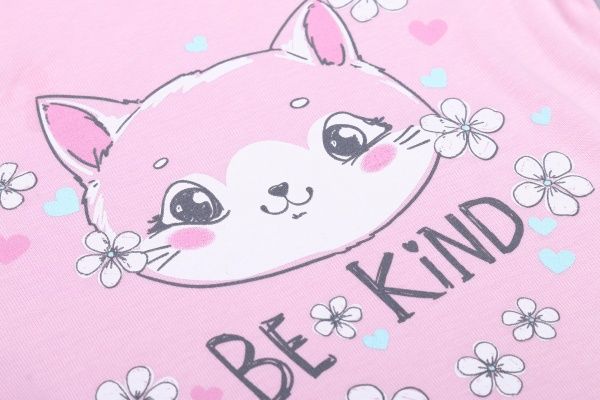 Пижама детская для девочки Luna Kids котенок р.92 розовый 