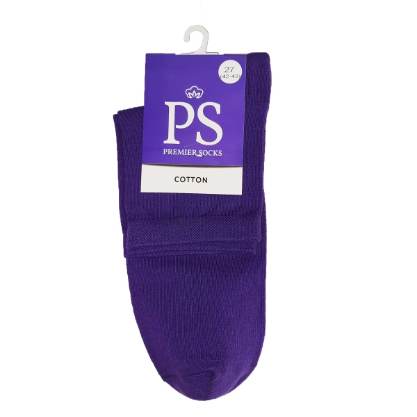 Шкарпетки чоловічі Premier Socks Еліт середні р. 27 темно-фіолетовий 1 пар 
