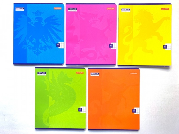 Тетрадь 48 л в клетку Неон + Мокрый Шелк Тетрада