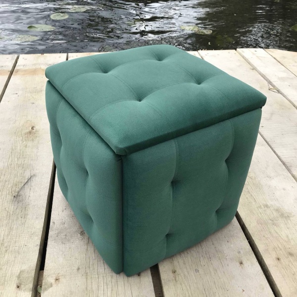Пуф-трансформер 5 в 1 из велюра зеленый 