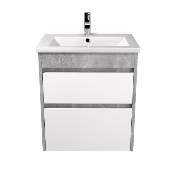 Тумба Мойдодыр Polo Loft 60-U с умывальником Cosmo 60