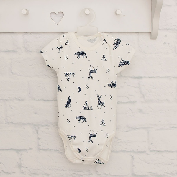 Боди детское унисекс Blanka Оригами р.68 бежевый 110263 