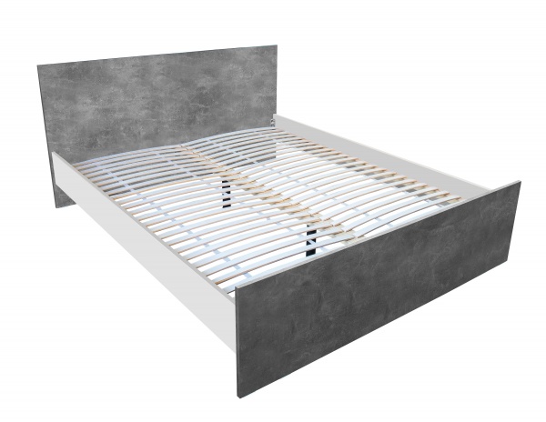 Кровать Aqua Rodos Loft 160x200 см серый АР000079032