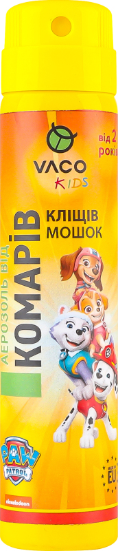 Аерозоль репелентний VACO Paw Patrol від 2 років 100 мл
