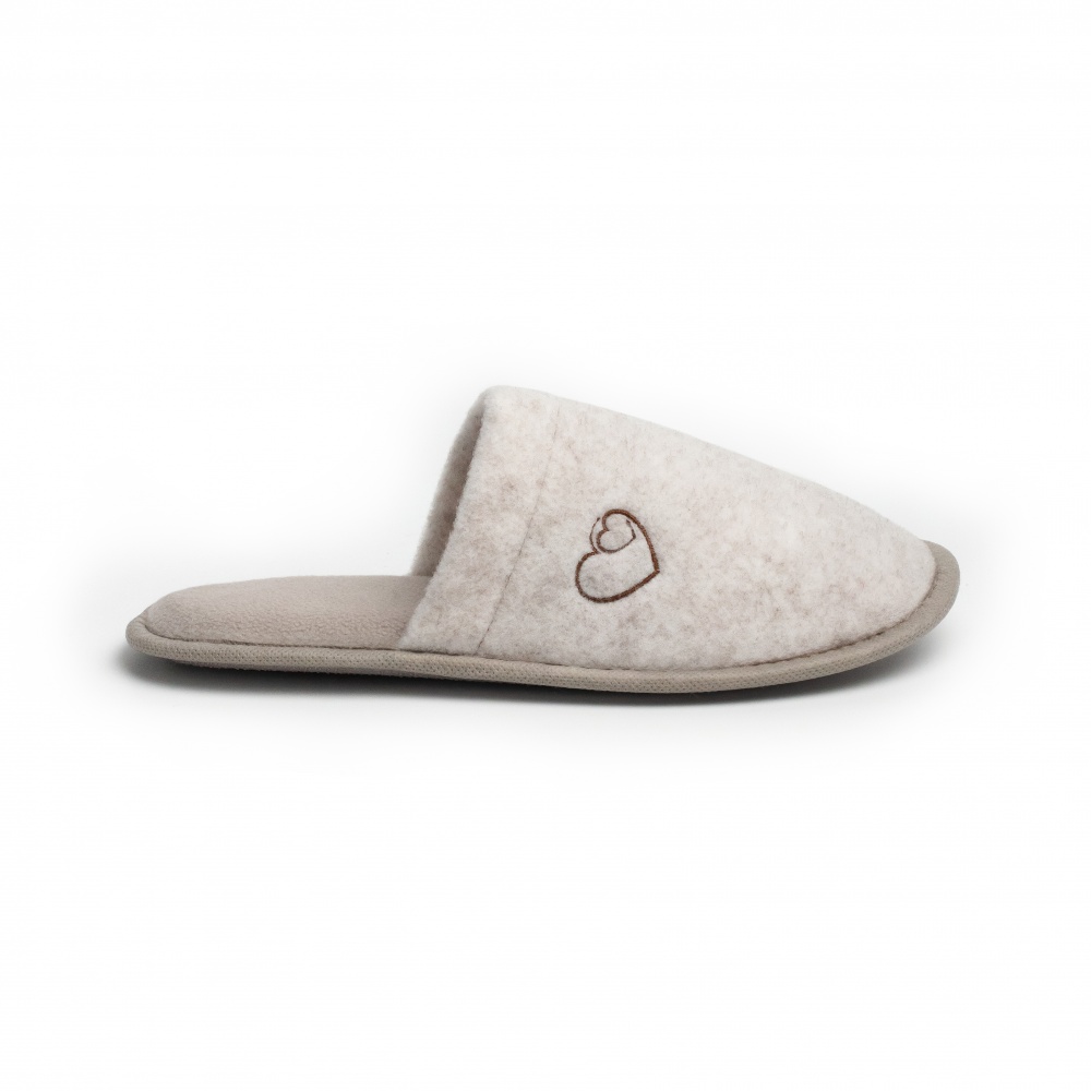 Капці домашні Twins Lama з вишивкою 15907 р.36/37 сірий