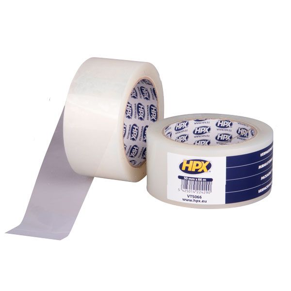 Клейкая лента HPX VT5066 бесшумная коричневая 50 мм 66 м 60 мкн
