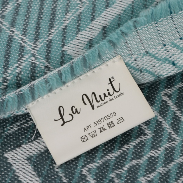 Плед Malaga 140x200 см аква La Nuit 